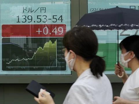 The US currency rises to mid-139 yen level, Tokyo, Japan - 01 Sep 2022 Fotos Stock