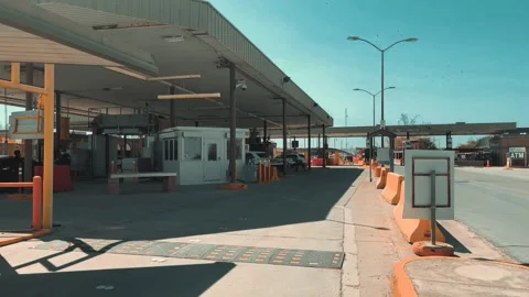 U.S. Customs and Border Protection - Progreso Port of Entry connecting Stock Footage 152196116