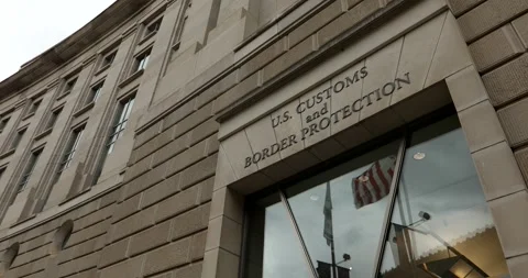 US Customs Border Protection Headquarters Office Washington DC Stock Footage 315601795