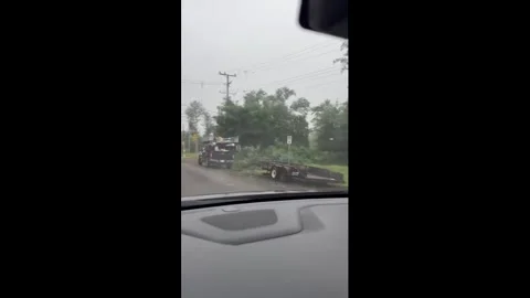 US: Damaging Thunderstorms Batter Fairfax County, Virginia 3 Stock Footage 337543373