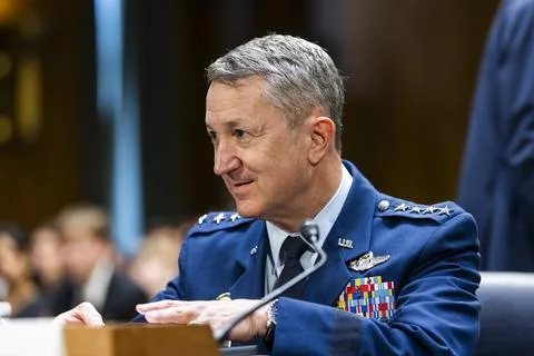 US defense secretary and Joint Chiefs chair testify before Senate, Washington, U Stock Photos