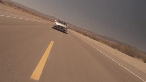 US Desert Road Stock Footage 61951807