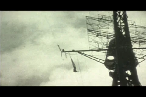US Destroyer ship Korean War era Video stock 89563030