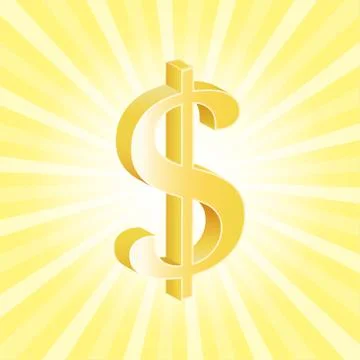 US Dollar 3d currency Stock Illustration