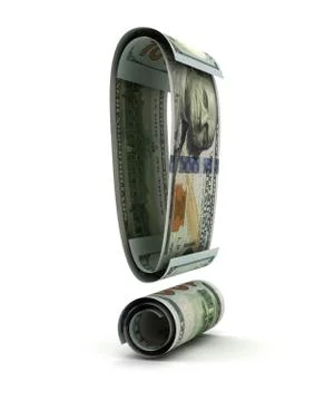 US Dollar and Exclamation Mark Stock Illustration
