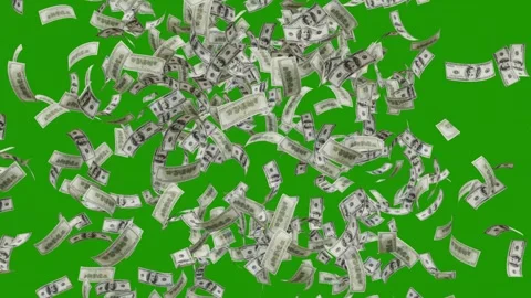 US Dollar Bank Note explosion Animation. Vídeos de archivo 320327022