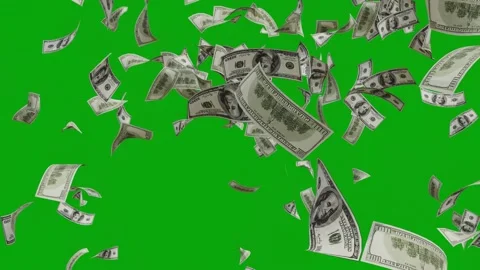 US Dollar Bank Note explosion Animation. Vídeos de archivo 320327097