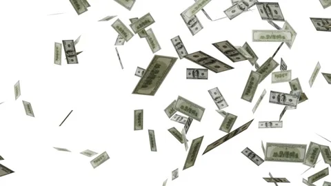 US Dollar Bank Note explosion Animation. 스톡 동영상 320327158