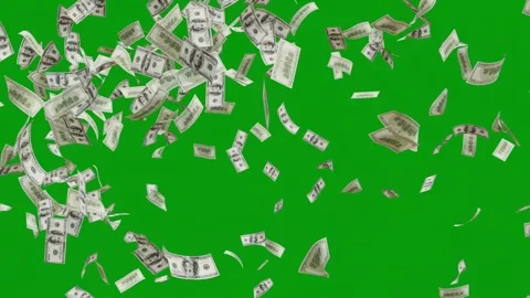 US Dollar Bank Note explosion Animation. 스톡 동영상 320327161