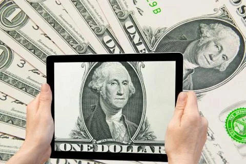 US dollar banknotes concept Stock Photos