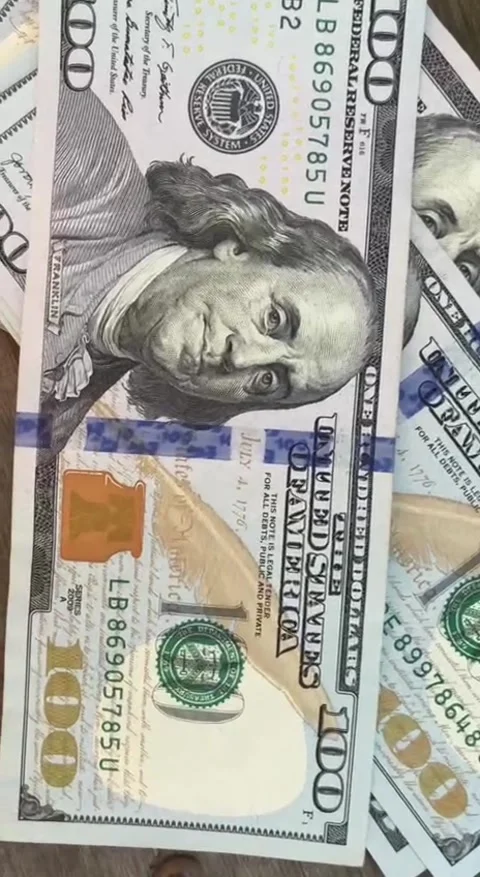 US dollar banknotes, paper currency for background. Stock Footage 282038031