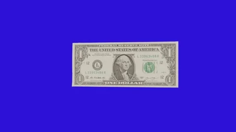 US Dollar Bills 360° Loop Animation | Spinning Money Effect Stock Footage 306255902