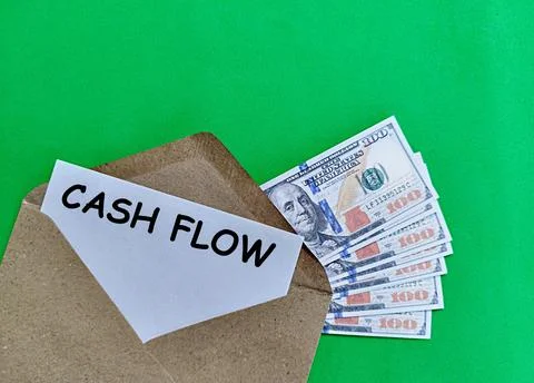 US Dollar Cash Flow notes, financial concept, cash flow out and in Stock Photos