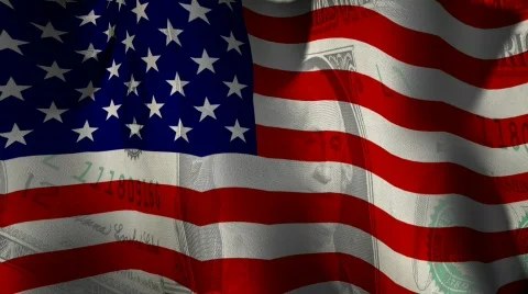 US Dollar Flag Stock Footage 309722