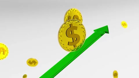 US Dollar Going Up Stock Footage 290439218