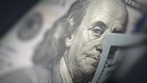 US Dollar scroll animation Video stock 69900575