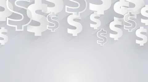 US Dollar sign background. Concept of money and success. Stock Illustration