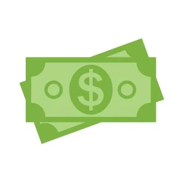 US Dollar Stack Paper Banknotes  Icon Sign Business Finance Mone Illustrazione stock