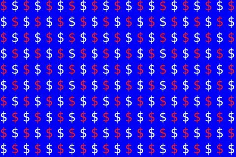 US dollar symbols Stock-Illustration