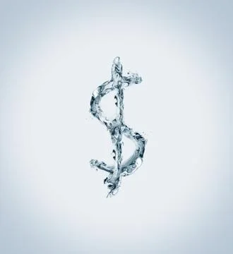 US Dollar of Water Stock Illustration
