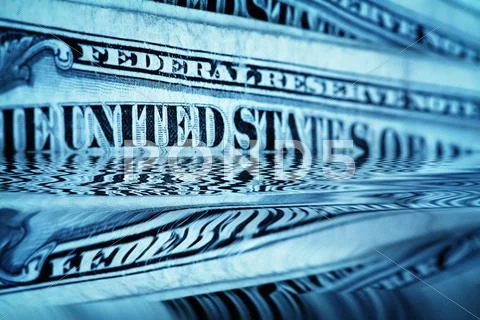 Us dollars background , artistic processed and toned photo Stock Illustration