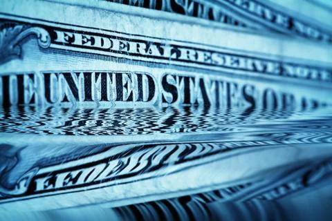 Us dollars background , artistic processed and toned photo Stock Illustration