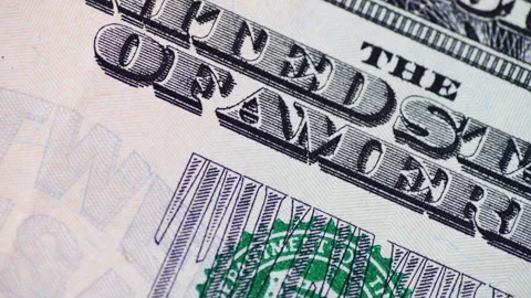 US Dollars macro. Stock Footage 312737189