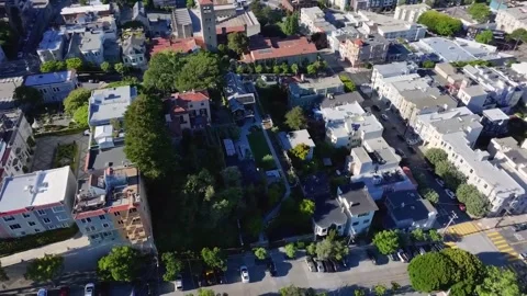 US: DRONE - Footage shows attacked residence of OpenAI CEO Sam Altman in ... Stock Footage 332701233