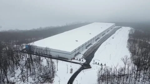 US: DRONE - ICE acquires Roxbury warehouse for future immigration detenti... Stock Footage 329201296