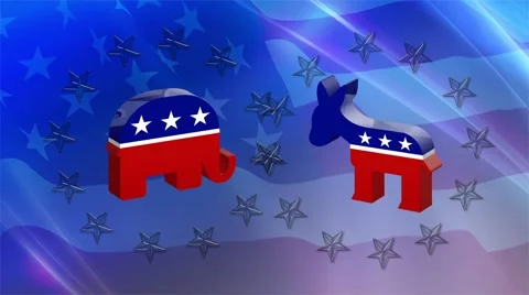 US Election Background Loop Stock Footage 68221968