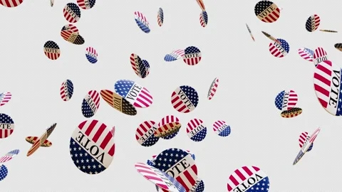 US Election Day Alpha Channel 01 4K Stock Footage 288437185