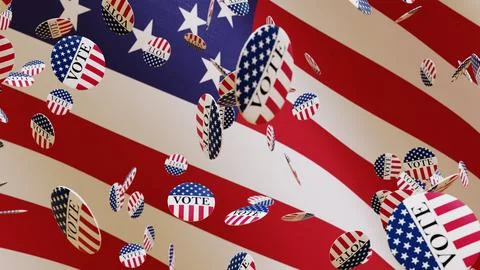 US Election Day Stock Illustration