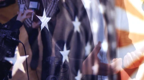 US election slow motion Stock Footage