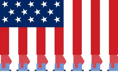 US elections Stock Illustration