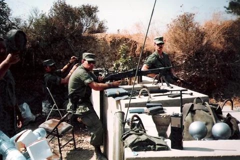 US Embassy guards Stock Photos