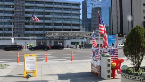 US Embassy Seoul Video stock 170169386