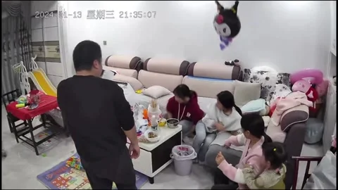 US: Explosion caused by hydrogen balloon ignites small fire in Hunan, Chi... Stock Footage 294770211