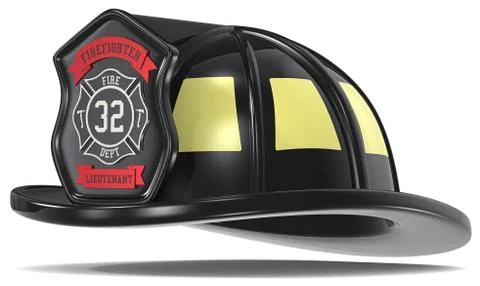 US Firefighter Helmet. Stock Illustration