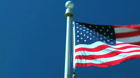 US Flag 01-Pond 5 Stock HD Stock Footage 12389012