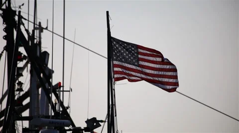 US Flag 06 HD Video stock 38244030