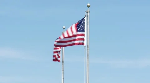 US Flag 4k Stock Footage 41609911