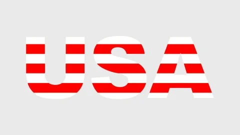 US Flag Animated 1 Stock Footage
