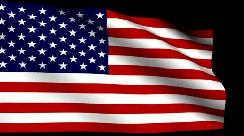 US Flag Animation Video stock 10895718
