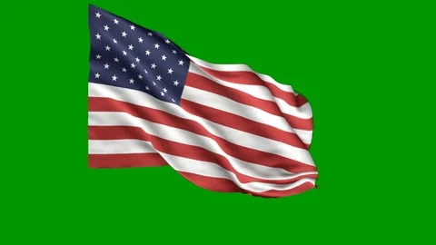 U.S Flag Animation Stock Footage 116297088