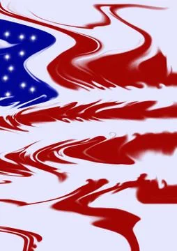 US flag art Stock Illustration