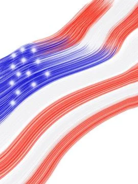 US flag art 库存插图