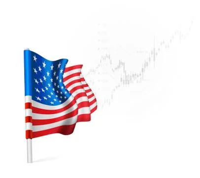 U.S. Flag on background stock illustrations Illustrazione stock