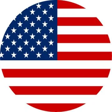US flag badge vector illustration Stock Illustration