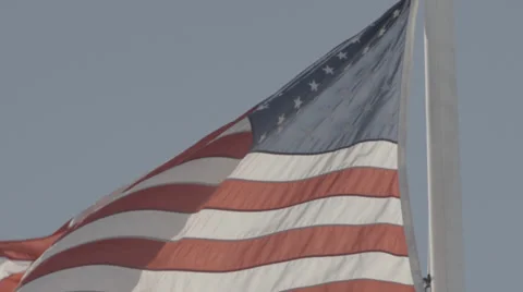 US Flag Close Up Stock Footage 33896026