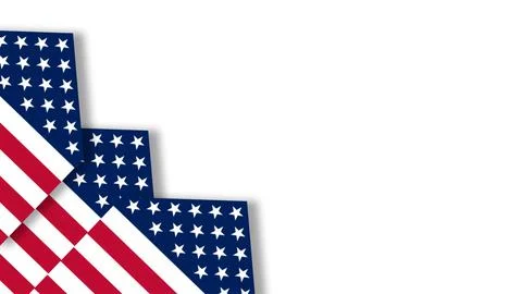 US Flag Corner Border Background for US Air Force Birthday and Patriotic Ce.. Illustrazione stock